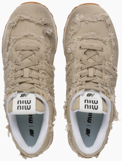 New Balance x Miu Miu 574 Denim Sneakers