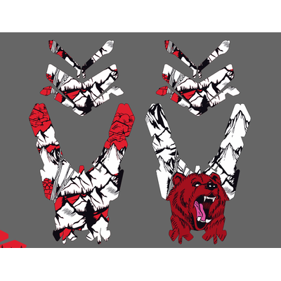 Наклейки на снегоход  Polaris Axys 2016 2017 2018 2019 #1906