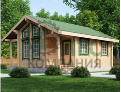 Баня 8x7,5 из профилированного бруса