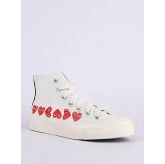 Converse comme des garçons blanche haute best sale