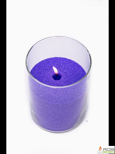 Насыпная свеча "Цилиндр 15 см", фиолетовая "Фиолетовый"