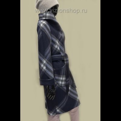 Пальто  весна в клетку Арти мода Arti moda 107