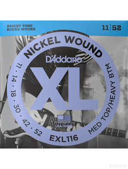 D`Addario EXL116 Nickel Wound (11-52)
