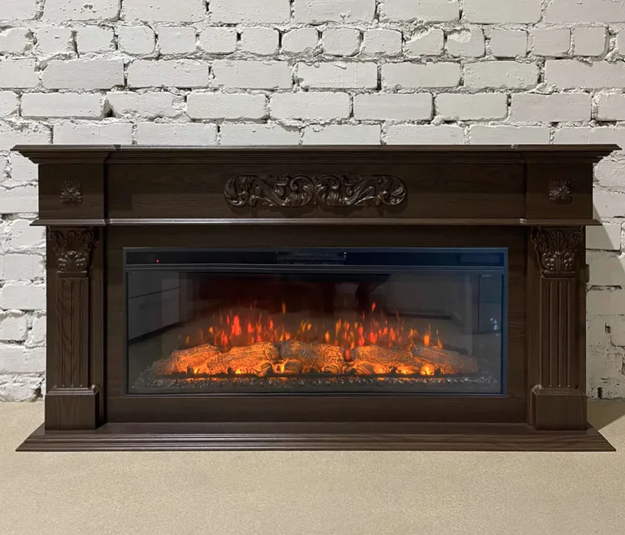 Линейный электрокамин Лидс