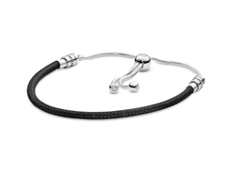 Браслет Pandora Moments из кожи с регулируемой застежкой Артикул:  597225CBK