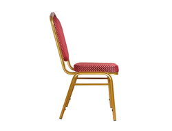 Банкетный стул "Хит 25мм" - золото, красный ромб
