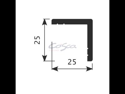Угол AX001 - 25*25*2000мм