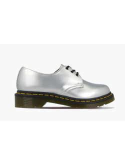 Полуботинки Dr. Martens Vegan 1461 Metallic Silver серебристые