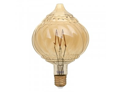 Лампа светодиодная General LOFT восточный стиль диммируемая G125TDSS E27 7W 2K 125х165 золотая 687300