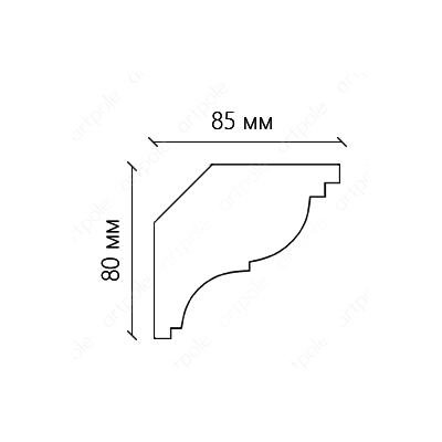 Карниз гладкий SKT43