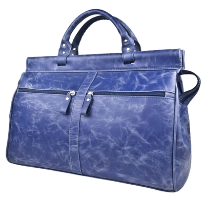 Кожаный саквояж Veano blue (арт. 4004-07)