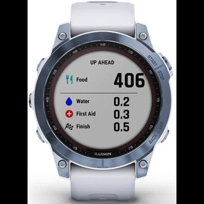 Умные часы Garmin Fenix 7 Sapphire Solar 47 мм Wi-Fi, титановый синий минерал