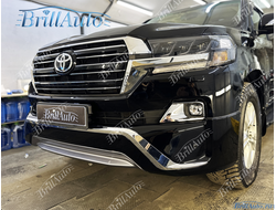 Передний обвес Toyota Land Cruiser 200 Executive Black черный