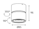 Светильник ABRIS ITALLINE IT02-001 ring gold