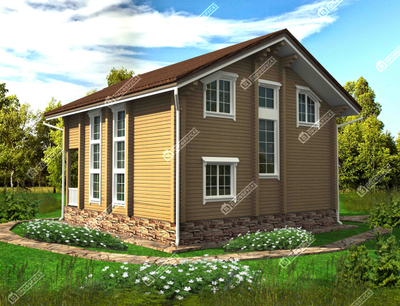 Дом из клееного бруса "Уфа", 210 м2