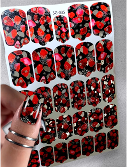 Пленки с фольгой для ногтей 9,5*13,5 см SG-035