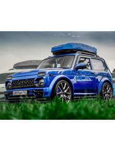 Решётка радиатора на Ниву LADA 4x4 &quot;TITAN&quot; (покрытие ЧЁРНЫЙ МАТОВЫЙ)