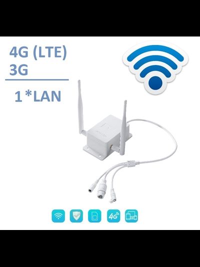 DE/VD-G1CH Уличный 4G/3G роутер для систем видеонаблюдения, WiFi (b/g/n) до 150 Мбит/с (LAN*1)