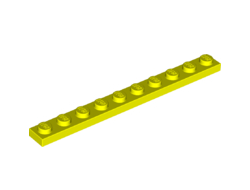Plate 1 x 10, Neon Yellow (4477 / 6377930)