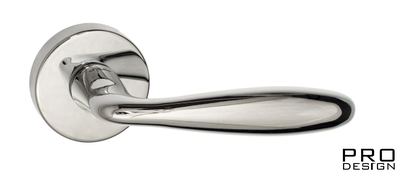 Дверная ручка на круглом основании Fratelli Cattini "DROP" 7-CR полированный хром