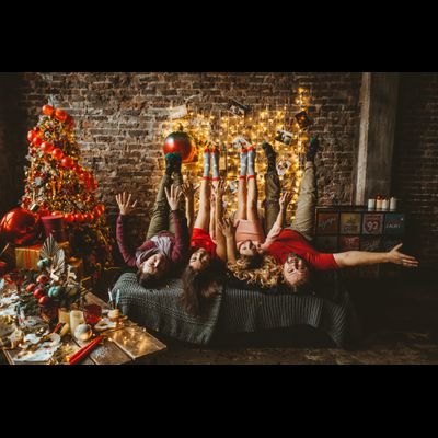 Оформление фотосессии в новогодних оттенках № 1469