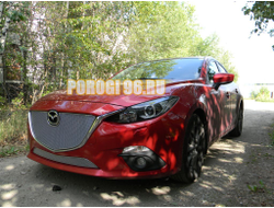 Защита радиатора Mazda 3 2013-2016 chrome низ PREMIUM