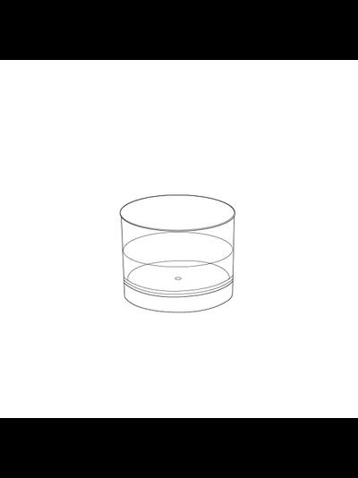 Форма фуршетная/Стакан прозр. "Ноль" б/к ПС (15 шт./уп), 60мл