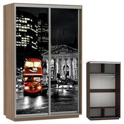 ЕН013 Шкаф-купе Хит-Фото (Ночной Лондон). Размер: 1200х2200х600.