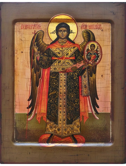 Ангел-Хранитель. Рукописная икона.