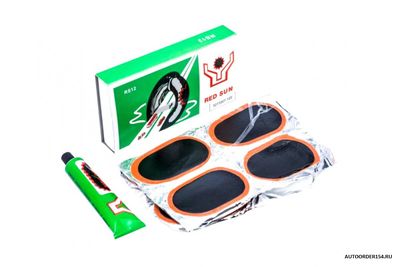 Набор для ремонта камер (клей+латки) 12шт.