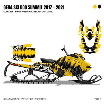 Наклейки на снегоход G4 GEN4 SKI DOO Summit 2017 - 2021 #1555-3