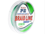 Шнур плетеный Kaida 112 Braid Line зеленый 100 м 0,25мм