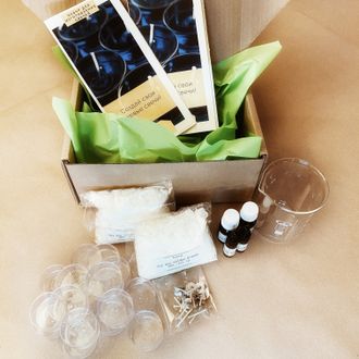 Soy Candle Kit / Базовый набор для создания 16 чайных свечей