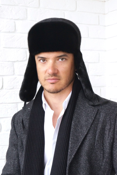 Ушанка "006"  натуральный мех норка