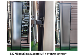 832 Профиль Чёрный Крацованный в изделиях