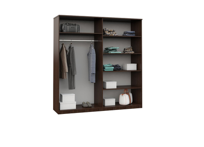 Шкаф Аврора 4-дв Венге и дуб молочный