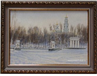 Картина РОТОНДА ЗИМА, холст/жикле