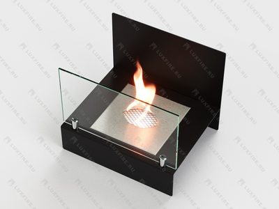 Настольный биокамин Lux Fire "Афиша" М (черный)