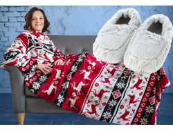 Новогодний  и тапочки MARSHMALLOW (серые)