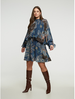 Юбка плиссе для полных в бутике модной одежды большого размера в центре СПб