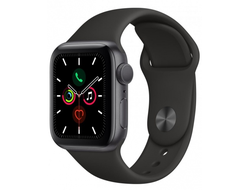 Apple Watch Series 5 44mm Aluminium Case with Sport Band (Серый космос/Чёрный)