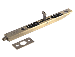 Шпингалет  торцевой L160 AB бронза античная