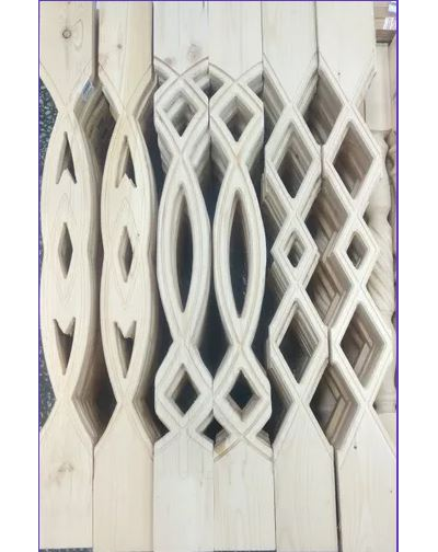 Балясина прорезная массив №1 сосна 20мм*90мм*90см