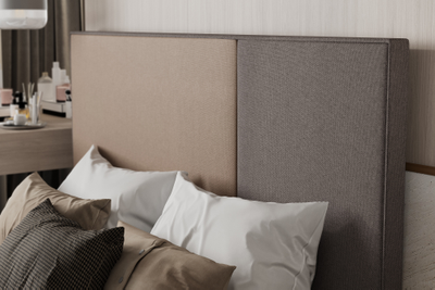 Кровать односпальная, двуспальная, MyCloud Джордан с подъемным механизмом, бельевым ящиком, мягкое квадратное изголовье