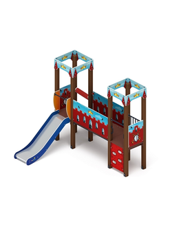 «Королевство» (Красное) ДИК 1.15.06-03 H=900 игровой комплекс