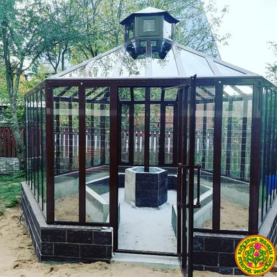 Базовая комплектация шестигранной оранжереи теплицы ЛОНДОН длина грани 2500 мм