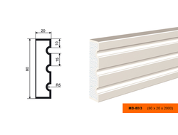 Фасадный молдинг из пенополистирола с покрытием LEPNINAPLAST (Лепнинапласт)  МВ-80/3
