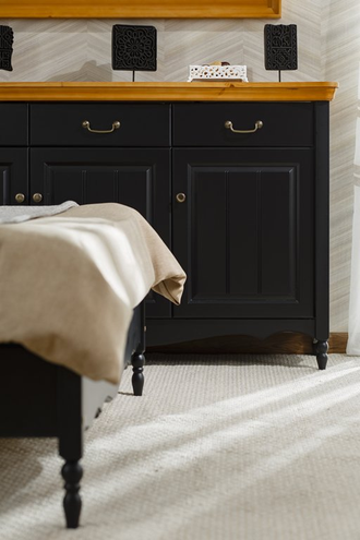 Комод Айно 6 широкий из массива сосны с ящиками и дверками 150 х 43 х 91 см