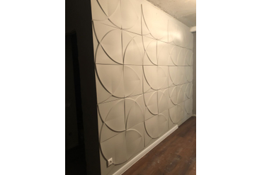 Смонтированные и покрашенные панели