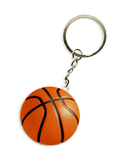 Брелок "Мяч баскетбол" (металлический плоский двусторонний)